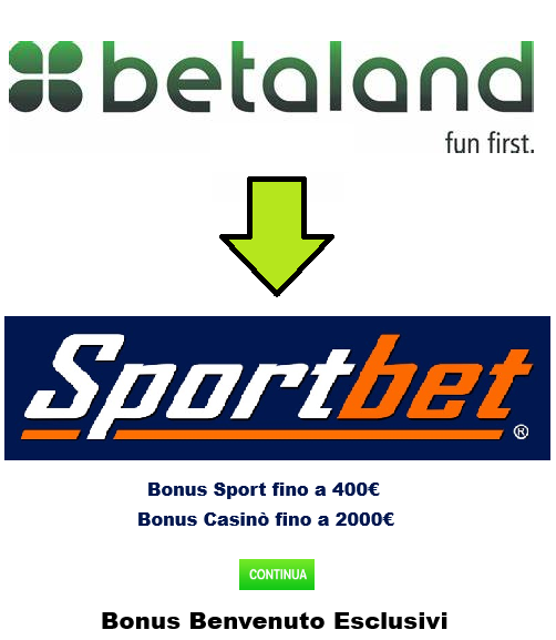 Bonus benvenuto sportbet